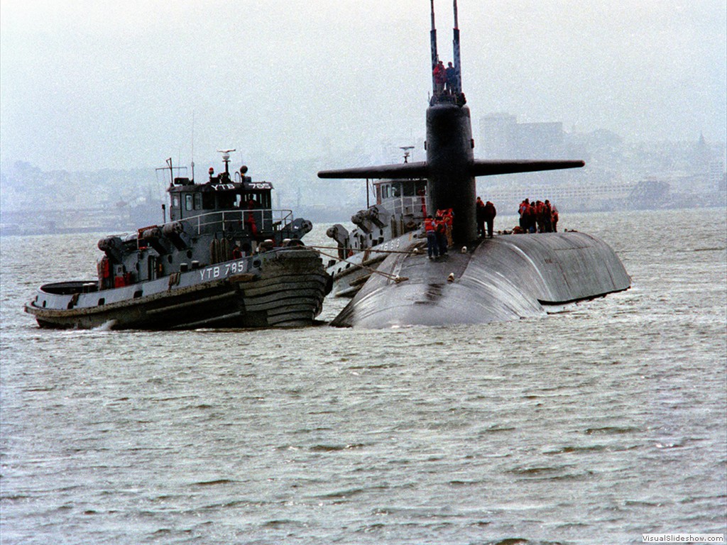 USS Florida (SSBN-728) near Alameda, CA. 1994