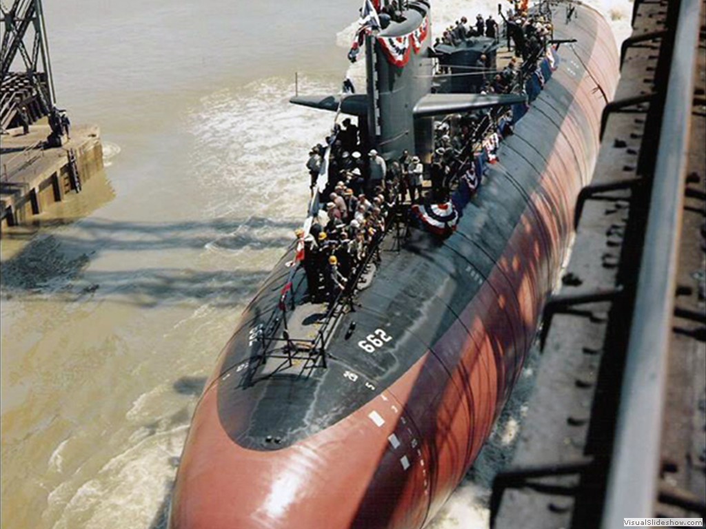 USS Gurnard (SSN-662) was launched by Mare Island Naval Shipyard, Vallejo, CA May 20, 1967