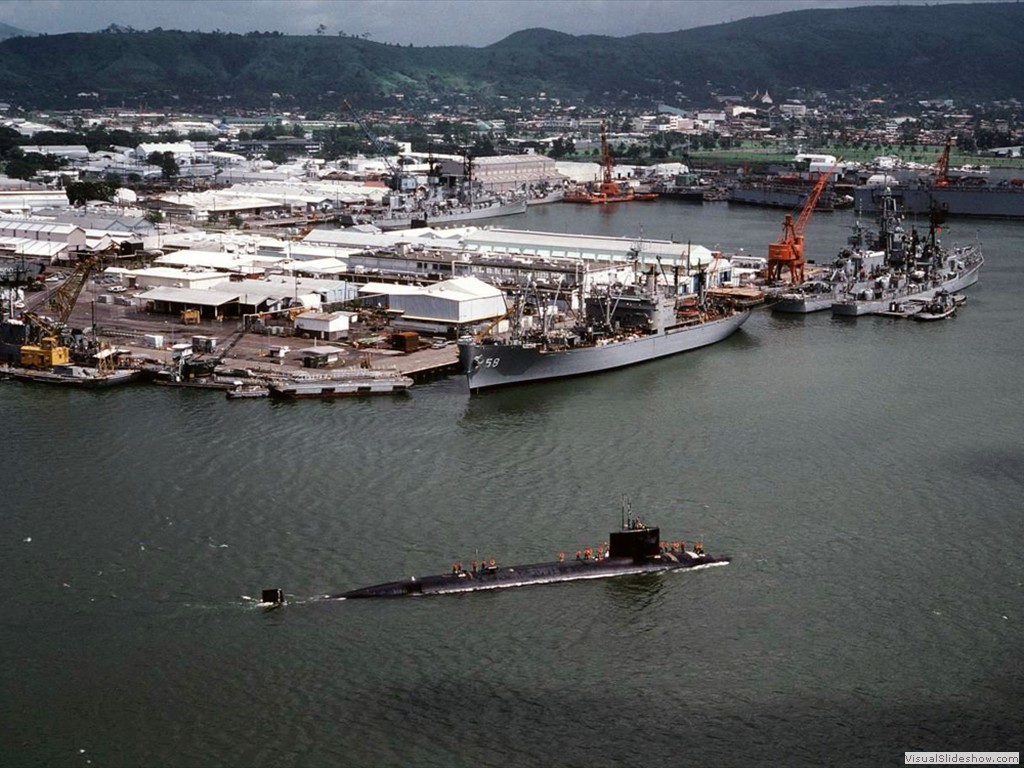 USS Haddock (SSN-621) at USNS Subic Bay