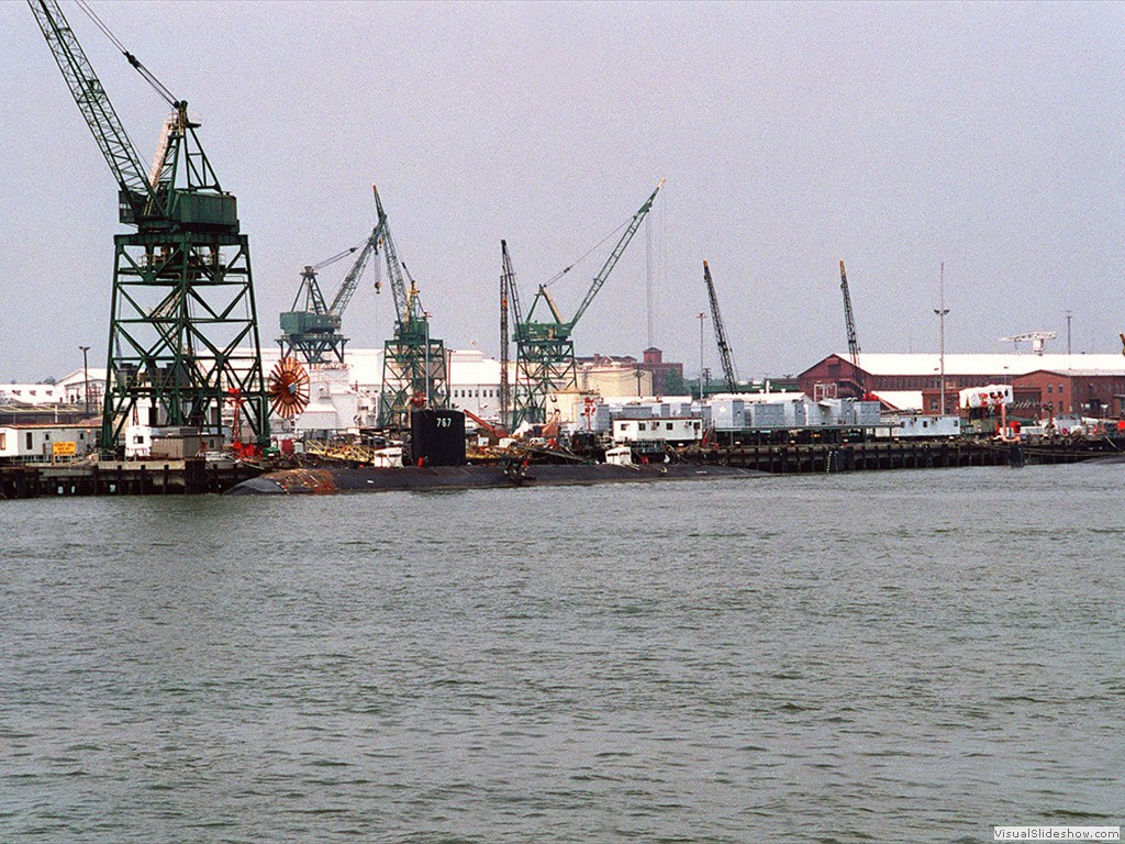 USS Hampton (SSN-767) at Newport News Shipbuilding