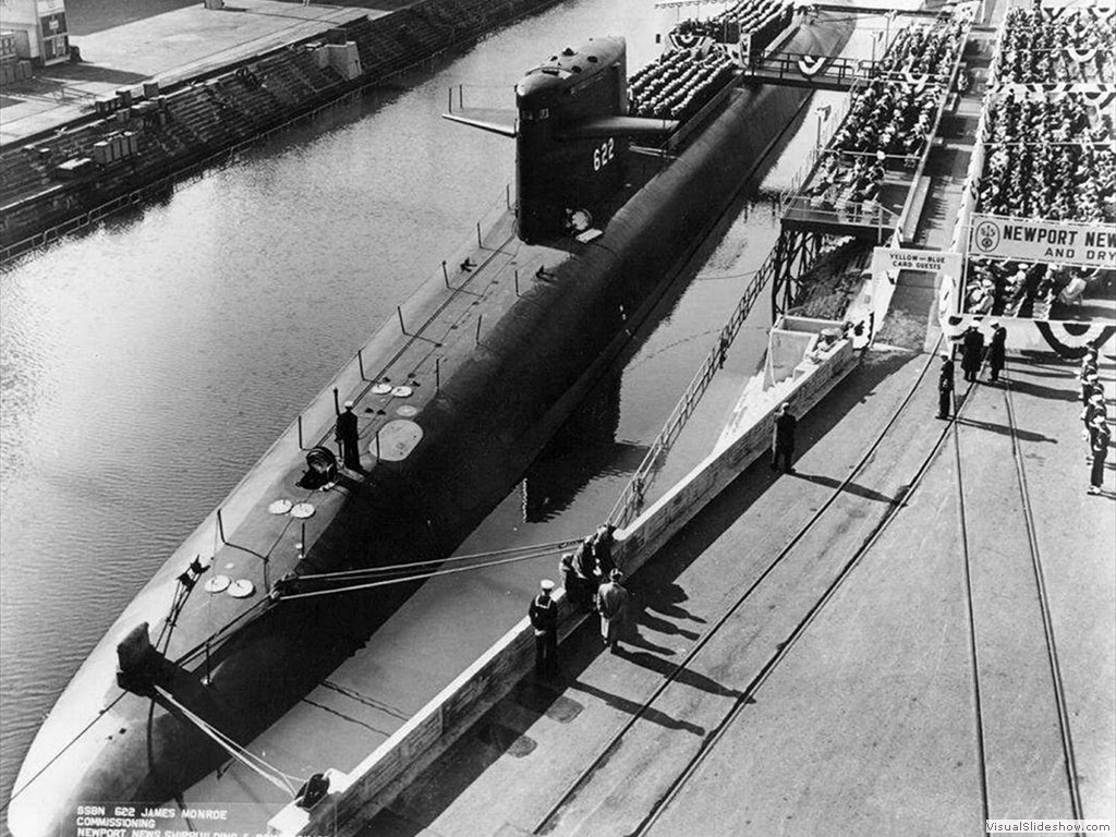 USS James Monroe (SSBN-622) commissioning 1963.