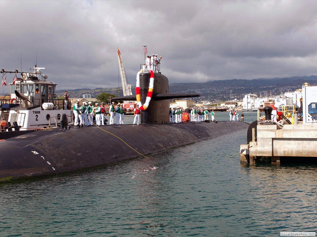 USS La Jolla (SSN-701) at Pearl Harbor