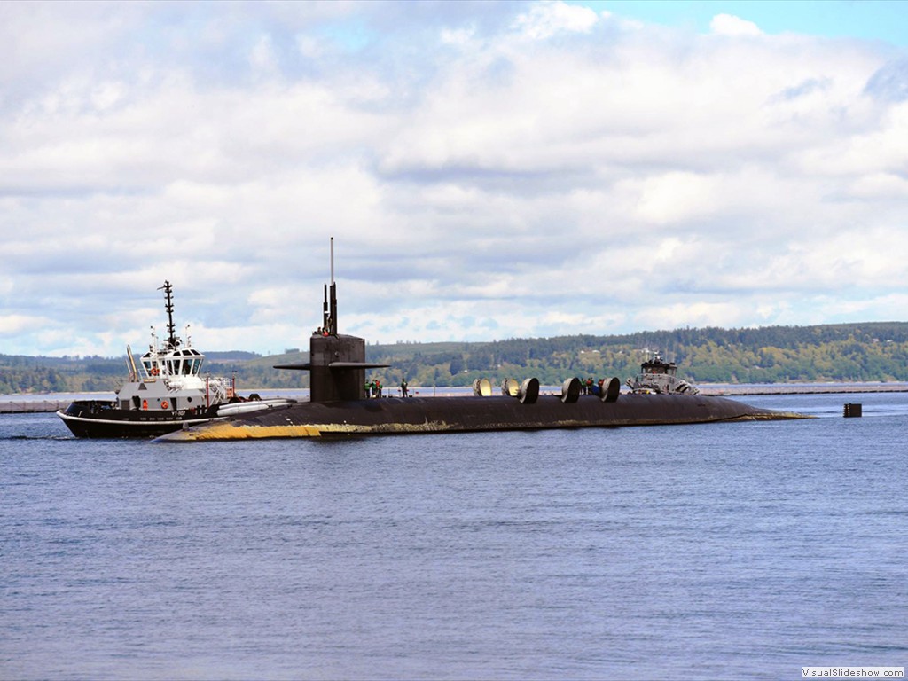 USS Louisiana (SSBN-743) cycles it's missile hatches