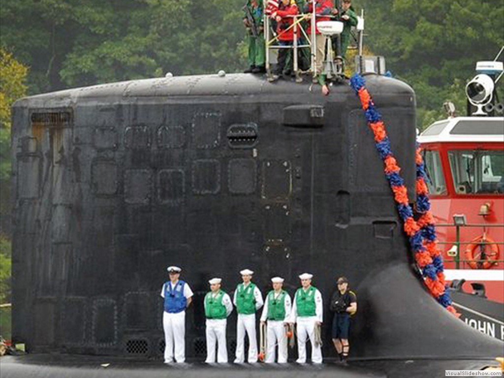 USS New Hampshire (SSN-778) returns to Groton