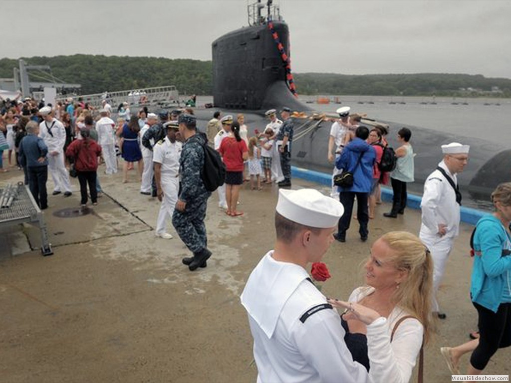 USS New Hampshire (SSN-778) returns to Groton-2