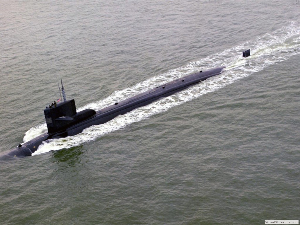 USS Richard B Russell (SSN-687) during 1984.