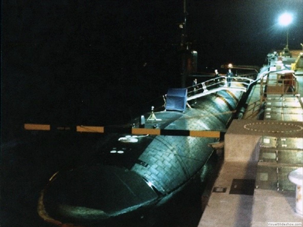 USS Salt Lake City (SSN-716) alongside Diamantina Wharf HMAS Stirling 10 May 2002