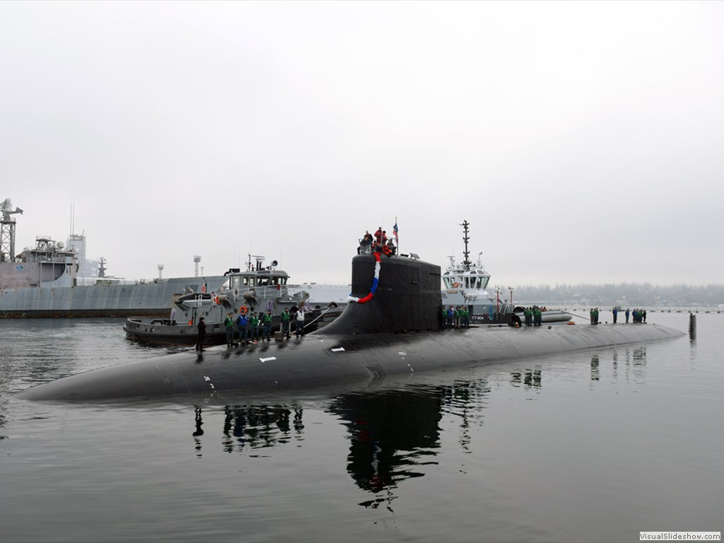 USS Seawolf (SSN-21) returns to homeport at Bremerton, Wash