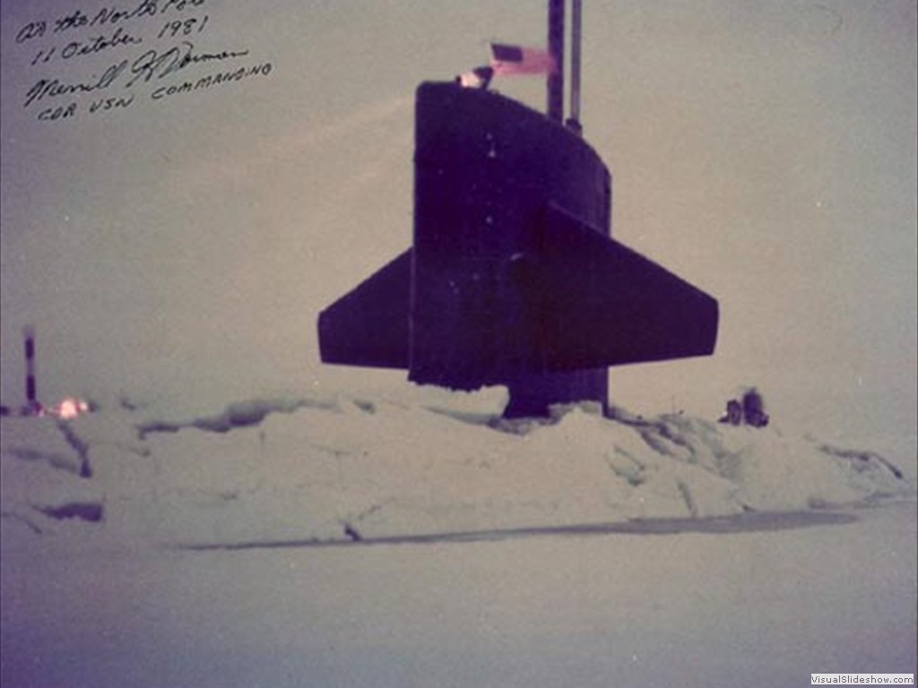 USS Silversides (SSN-679) at the North Pole