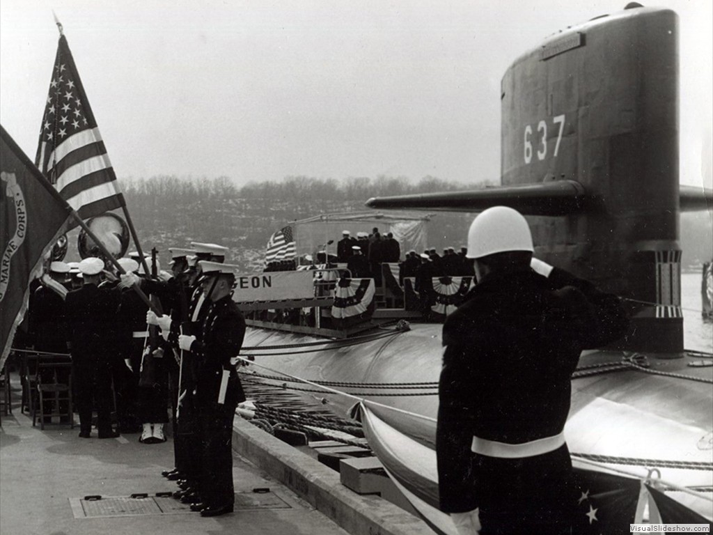 USS Sturgeon (SSN-637) commissioning.